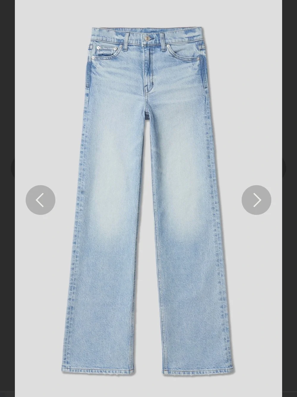 AYR Light Wash Straight-Leg Jeans